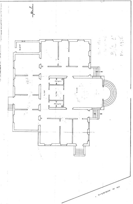 Udine  (UD) – Edificio storico in via Manzoni n. 3 Pianta principale