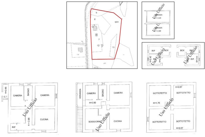 Gubbio (PG) – Ex Casa Cantoniera di Mengara Pianta principale