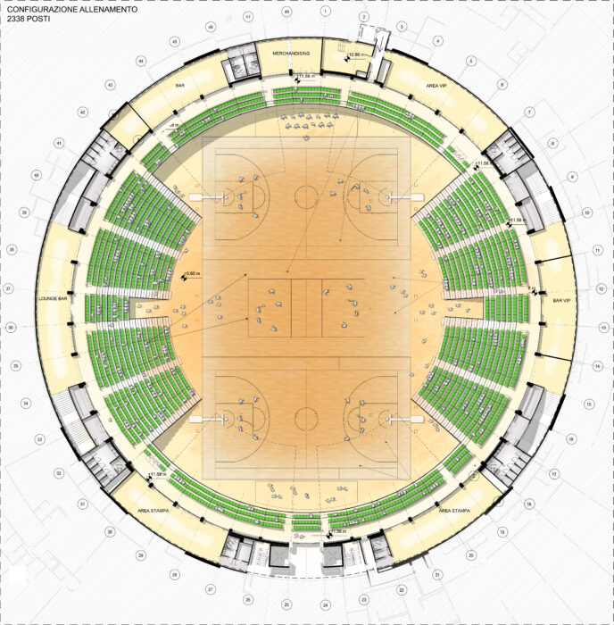 Genova (Ge) – Palasport di Genova Pianta principale
