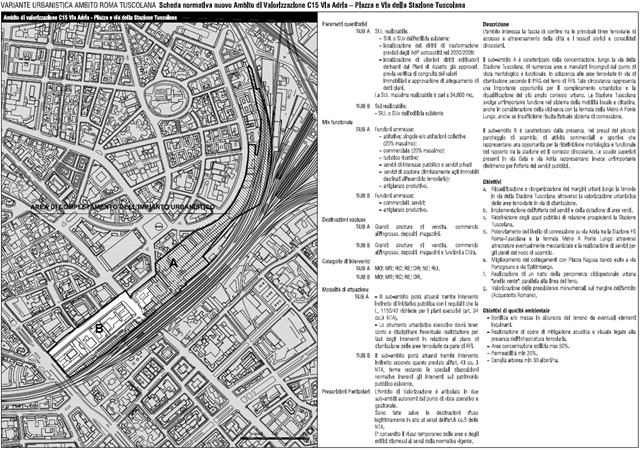 Roma (RM) – Roma Tuscolana Pianta principale