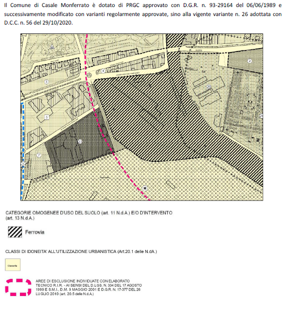 Casale Monferrato (AL) – Area in trasformazione Pianta principale