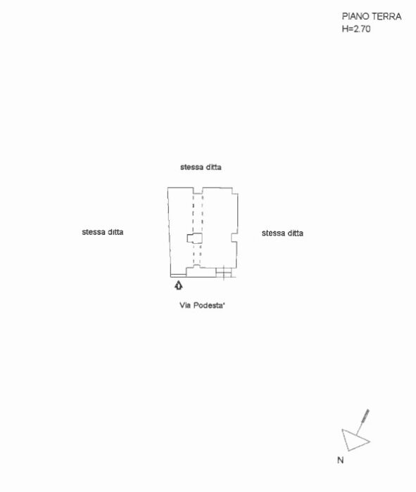 Masone (GE) – VILLA PODESTA’ Pianta principale