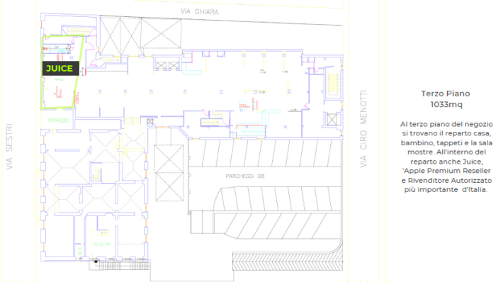 GENOVA (GE) – PALAZZO BAGNARA LOMELLINI Pianta principale