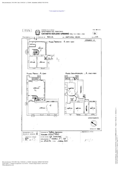 Biella (BI) – Ex De Martini Pianta principale
