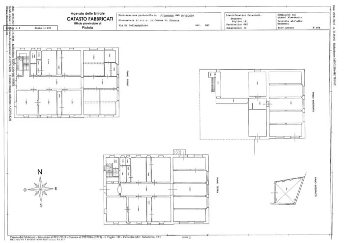 PISTOIA (PT) – VILLE SBERTOLI Pianta principale