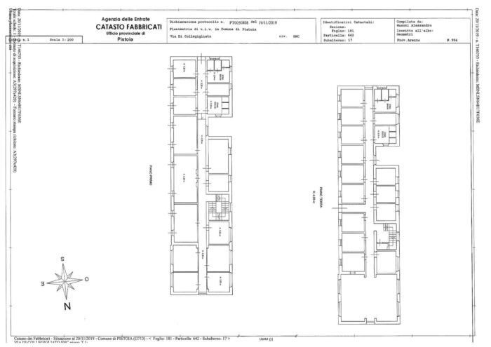 PISTOIA (PT) – VILLE SBERTOLI Pianta principale