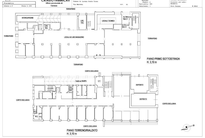 Lavena Ponte Tresa (VA)- Ex Caserma L. Moi Pianta principale