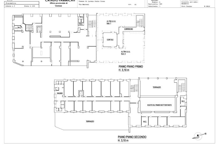Lavena Ponte Tresa (VA)- Ex Caserma L. Moi Pianta principale