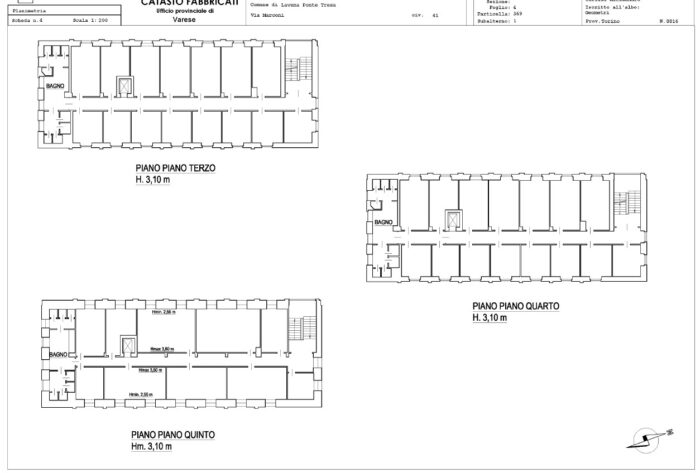 Lavena Ponte Tresa (VA)- Ex Caserma L. Moi Pianta principale
