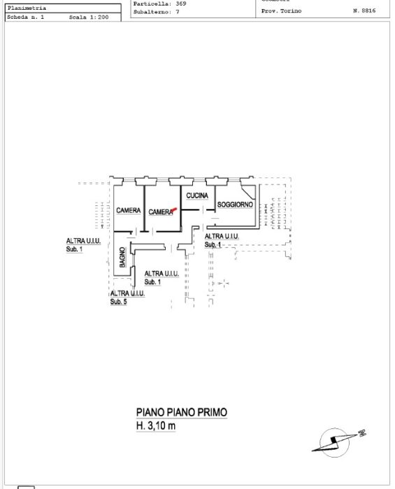 Lavena Ponte Tresa (VA)- Ex Caserma L. Moi Pianta principale