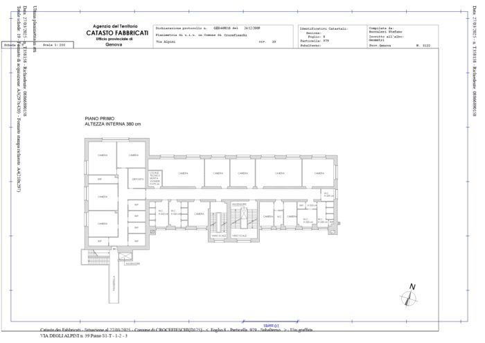 Crocefieschi (GE)- Dimora Storica Pianta principale