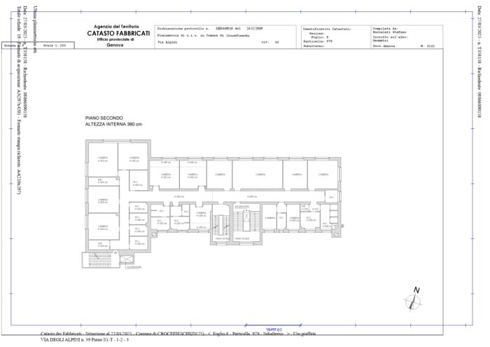 Crocefieschi (GE)- Dimora Storica Pianta principale
