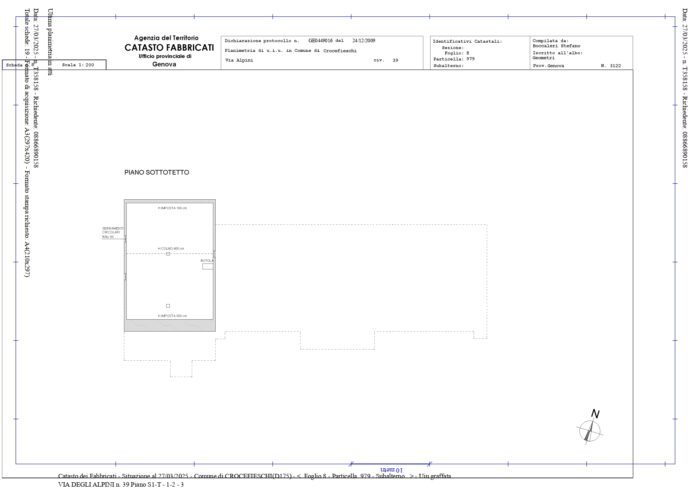 Crocefieschi (GE)- Dimora Storica Pianta principale