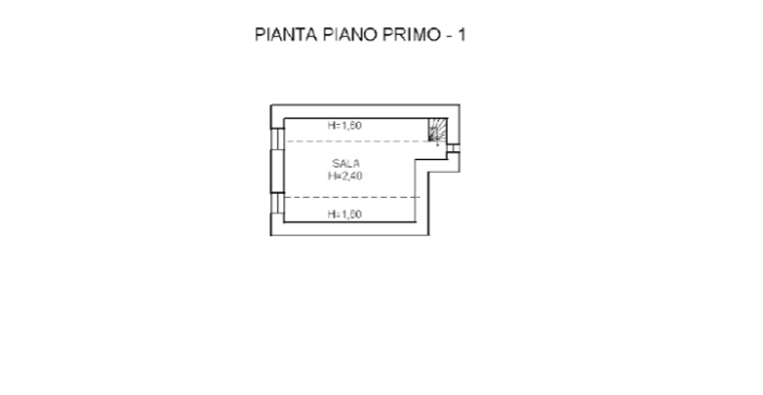 Cortina D’Ampezzo (BL)- Casello di Verocai Pianta principale
