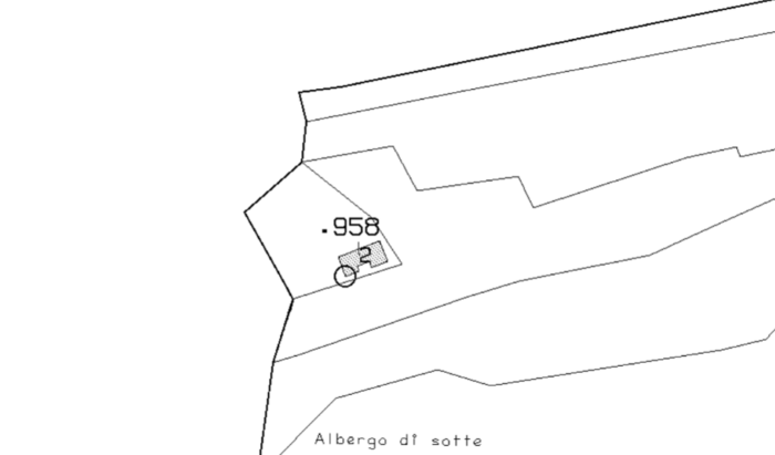 Cortina D’Ampezzo (BL)- Casello di Ospitale Pianta principale