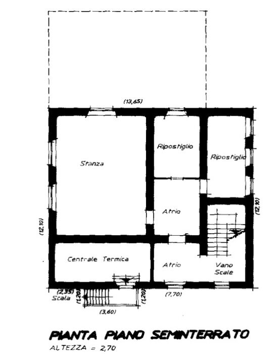 Trento (TN)- Ex scuola materna Ghiaie Pianta principale