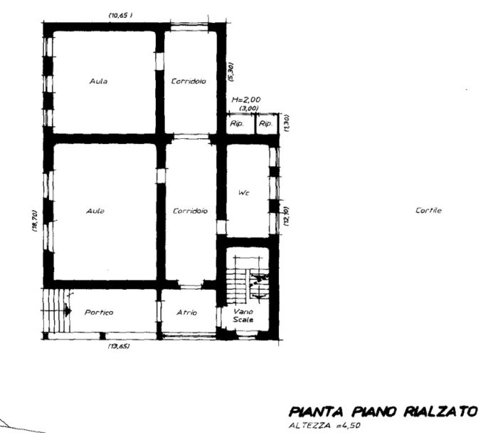 Trento (TN)- Ex scuola materna Ghiaie Pianta principale