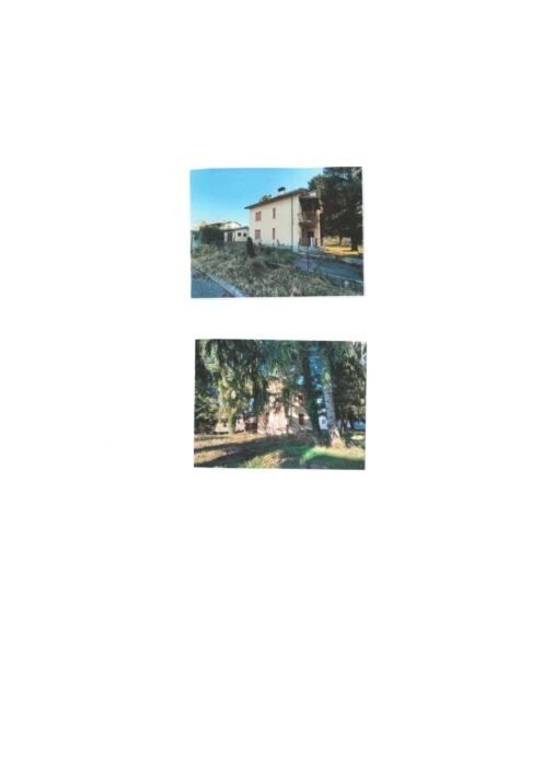 Fagagna (UD) – Building with two real estate units, two garages/sheds and two plots of land