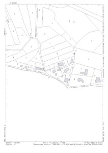 Fagagna (UD) – Building with two real estate units, two garages/sheds and two plots of land Floorplan