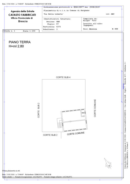 Brescia (BS) – Former Magnolini Barracks floorplan