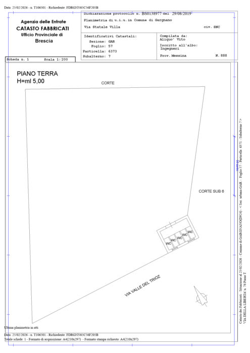 Brescia (BS) – Former Magnolini Barracks floorplan