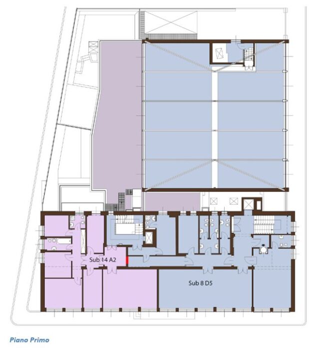 NUORO (NU) – Former Bank of Italy branch floorplan