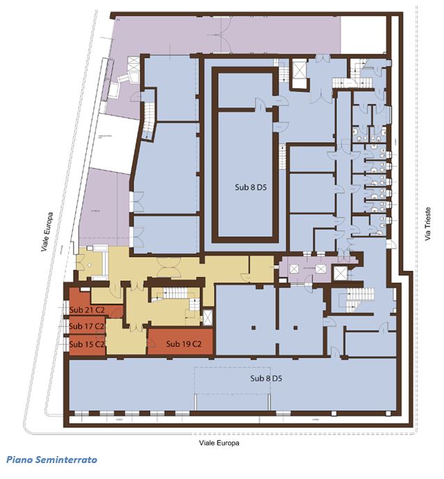 NUORO (NU) – Former Bank of Italy branch floorplan