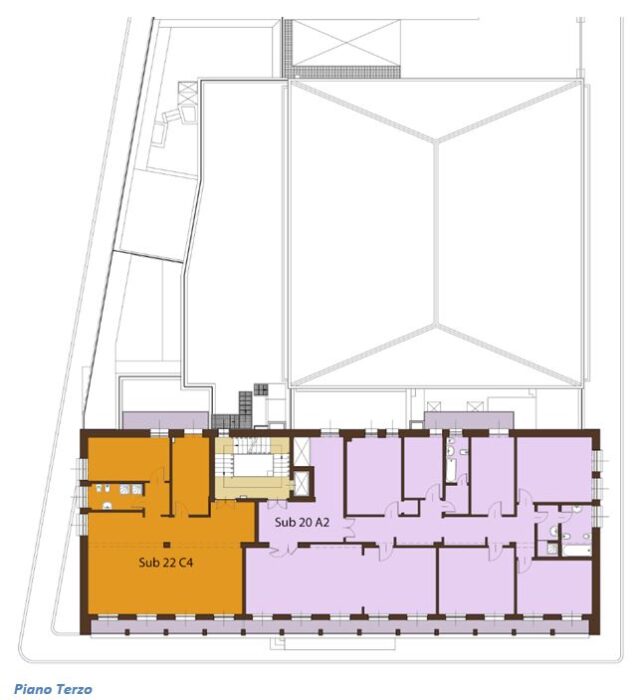 NUORO (NU) – Former Bank of Italy branch floorplan