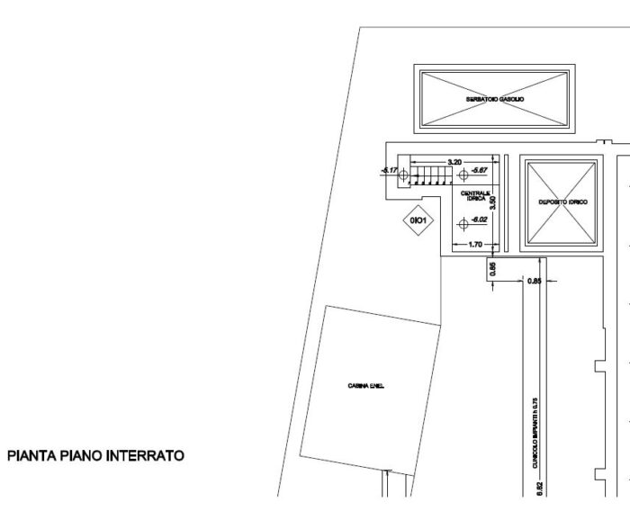 NUORO (NU) – Former Bank of Italy branch floorplan