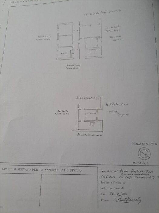 Former State Forestry Corps Barracks, Albacina Station floorplan