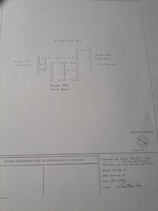 Former State Forestry Corps Barracks, Albacina Station floorplan